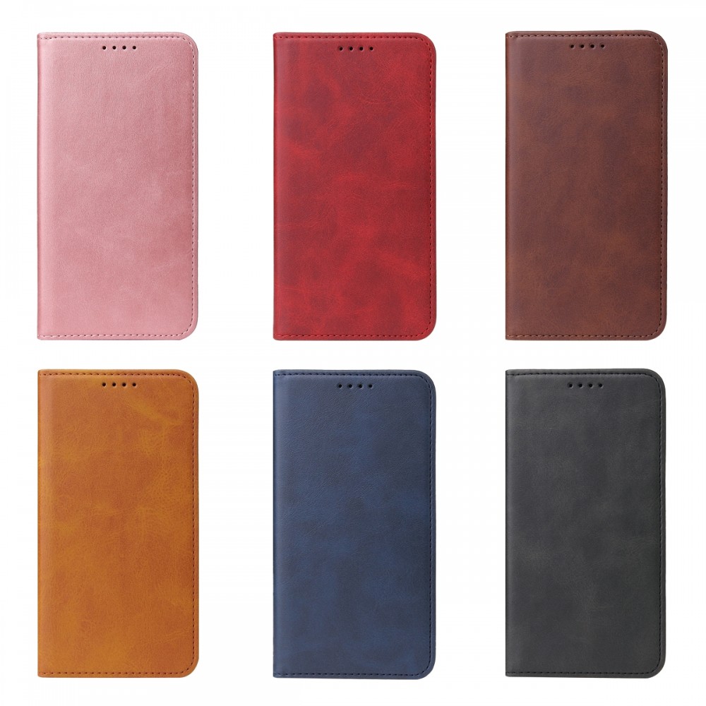 עבור Apple iPhone XS כיסוי ארנק / ספר עשוי מעור בצבע חום עם חריצים לכרטיסי אשראי