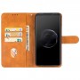 עבור Asus ROG Phone 7 כיסוי ארנק / ספר עשוי מעור בצבע חום עם חריצים לכרטיסי אשראי
