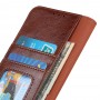 עבור Google Pixel 5a 5G כיסוי ארנק / ספר עשוי מעור בצבע חום עם חריצים לכרטיסי אשראי