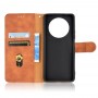 עבור Honor Magic4 Lite כיסוי ארנק / ספר עשוי מעור בצבע חום עם חריצים לכרטיסי אשראי