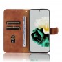 עבור Huawei P60 Pro כיסוי ארנק / ספר עשוי מעור בצבע חום עם חריצים לכרטיסי אשראי