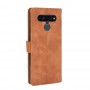 עבור LG K41S כיסוי ארנק / ספר עשוי מעור בצבע חום עם חריצים לכרטיסי אשראי
