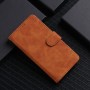 עבור LG K42 כיסוי ארנק / ספר עשוי מעור בצבע חום עם חריצים לכרטיסי אשראי