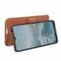 עבור Nokia G20 כיסוי ארנק / ספר עשוי מעור בצבע חום עם חריצים לכרטיסי אשראי