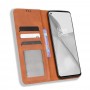 עבור OnePlus 10 Pro כיסוי ארנק / ספר עשוי מעור בצבע חום עם חריצים לכרטיסי אשראי