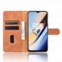 עבור OnePlus 7 כיסוי ארנק / ספר עשוי מעור בצבע חום עם חריצים לכרטיסי אשראי