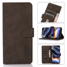 עבור OnePlus Nord CE3 כיסוי ארנק / ספר עשוי מעור בצבע חום עם חריצים לכרטיסי אשראי