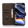 עבור OnePlus Nord CE3 כיסוי ארנק / ספר עשוי מעור בצבע חום עם חריצים לכרטיסי אשראי