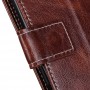 עבור Oppo A93 כיסוי ארנק / ספר עשוי מעור בצבע חום עם חריצים לכרטיסי אשראי