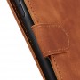 עבור Oppo Reno4 5G כיסוי ארנק / ספר עשוי מעור בצבע חום עם חריצים לכרטיסי אשראי