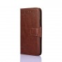 עבור Realme 10 Pro+ כיסוי ארנק / ספר עשוי מעור בצבע חום עם חריצים לכרטיסי אשראי