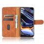 עבור Realme 7 Pro כיסוי ארנק / ספר עשוי מעור בצבע חום עם חריצים לכרטיסי אשראי