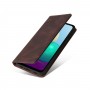 עבור Samsung Galaxy A02 כיסוי ארנק / ספר עשוי מעור בצבע חום עם חריצים לכרטיסי אשראי