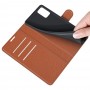 עבור Samsung Galaxy A03s כיסוי ארנק / ספר עשוי מעור בצבע חום עם חריצים לכרטיסי אשראי
