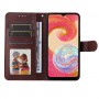 עבור Samsung Galaxy A04e כיסוי ארנק / ספר עשוי מעור בצבע חום עם חריצים לכרטיסי אשראי