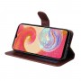 עבור Samsung Galaxy A04e כיסוי ארנק / ספר עשוי מעור בצבע חום עם חריצים לכרטיסי אשראי