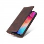 עבור Samsung Galaxy A50 כיסוי ארנק / ספר עשוי מעור בצבע חום עם חריצים לכרטיסי אשראי