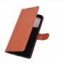 עבור Samsung Galaxy A52 כיסוי ארנק / ספר עשוי מעור בצבע חום עם חריצים לכרטיסי אשראי