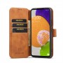 עבור Samsung Galaxy A53 5G כיסוי ארנק / ספר עשוי מעור בצבע חום עם חריצים לכרטיסי אשראי