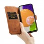 עבור Samsung Galaxy A53 5G כיסוי ארנק / ספר עשוי מעור בצבע חום עם חריצים לכרטיסי אשראי