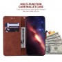 עבור Samsung Galaxy A70 כיסוי ארנק / ספר עשוי מעור בצבע חום עם חריצים לכרטיסי אשראי