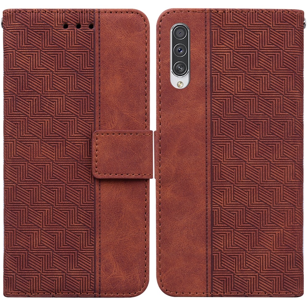 עבור Samsung Galaxy A70s כיסוי ארנק / ספר עשוי מעור בצבע חום עם חריצים לכרטיסי אשראי
