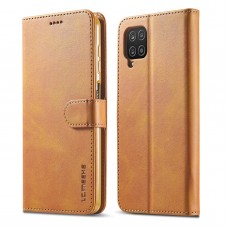 עבור Samsung Galaxy M53 כיסוי ארנק / ספר עשוי מעור בצבע חום עם חריצים לכרטיסי אשראי