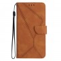 עבור Samsung Galaxy M54 כיסוי ארנק / ספר עשוי מעור בצבע חום עם חריצים לכרטיסי אשראי