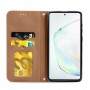 עבור Samsung Galaxy Note10 Lite כיסוי ארנק / ספר עשוי מעור בצבע חום עם חריצים לכרטיסי אשראי