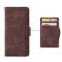עבור Samsung Galaxy Note10+ 5G כיסוי ארנק / ספר עשוי מעור בצבע חום עם חריצים לכרטיסי אשראי