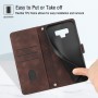 עבור Samsung Galaxy Note9 כיסוי ארנק / ספר עשוי מעור בצבע חום עם חריצים לכרטיסי אשראי