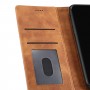 עבור Samsung Galaxy S10+ כיסוי ארנק / ספר עשוי מעור בצבע חום עם חריצים לכרטיסי אשראי