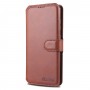 עבור Samsung Galaxy S20 FE כיסוי ארנק / ספר עשוי מעור בצבע חום עם חריצים לכרטיסי אשראי