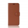 עבור Samsung Galaxy S20 FE 5G כיסוי ארנק / ספר עשוי מעור בצבע חום עם חריצים לכרטיסי אשראי