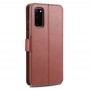 עבור Samsung Galaxy S20+ כיסוי ארנק / ספר עשוי מעור בצבע חום עם חריצים לכרטיסי אשראי