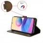 עבור Samsung Galaxy Z Fold3 5G כיסוי ארנק / ספר עשוי מעור בצבע חום עם חריצים לכרטיסי אשראי