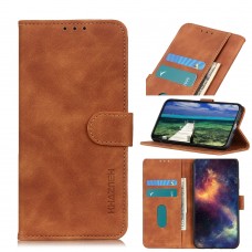 עבור Vivo V25 כיסוי ארנק / ספר עשוי מעור בצבע חום עם חריצים לכרטיסי אשראי