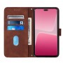 עבור Xiaomi 13 Lite כיסוי ארנק / ספר עשוי מעור בצבע חום עם חריצים לכרטיסי אשראי