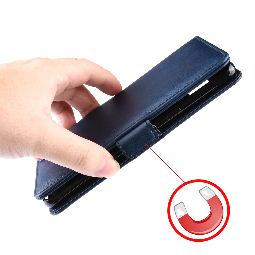 עבור Xiaomi Mi 10 Lite 5G כיסוי ארנק / ספר עשוי מעור בצבע חום עם חריצים לכרטיסי אשראי