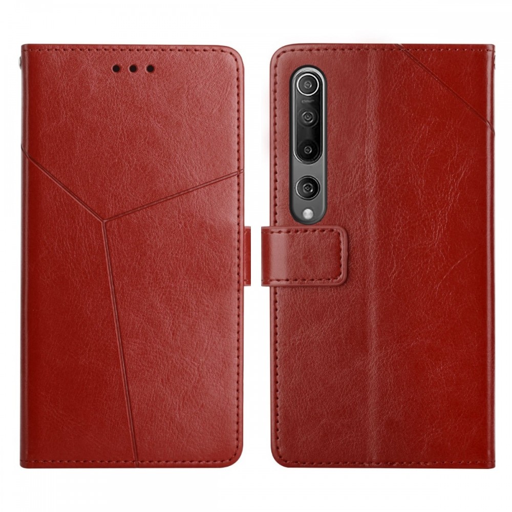עבור Xiaomi Mi 10 Pro 5G כיסוי ארנק / ספר עשוי מעור בצבע חום עם חריצים לכרטיסי אשראי