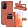עבור Xiaomi Mi 10T 5G כיסוי ארנק / ספר עשוי מעור בצבע חום עם חריצים לכרטיסי אשראי