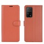 עבור Xiaomi Mi 10T 5G כיסוי ארנק / ספר עשוי מעור בצבע חום עם חריצים לכרטיסי אשראי