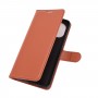 עבור Xiaomi Mi 11 כיסוי ארנק / ספר עשוי מעור בצבע חום עם חריצים לכרטיסי אשראי