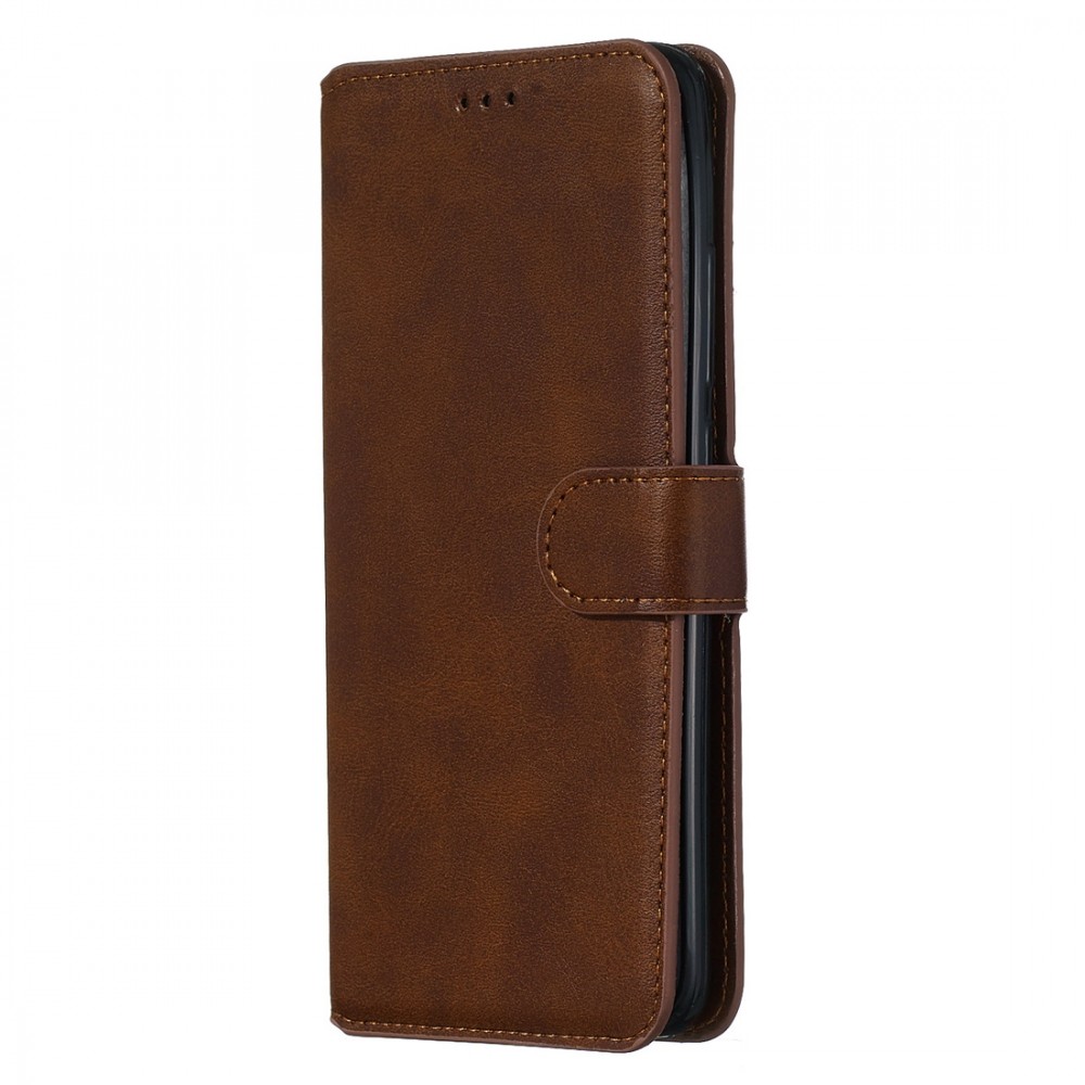 עבור Xiaomi Mi Note 10 כיסוי ארנק / ספר עשוי מעור בצבע חום עם חריצים לכרטיסי אשראי