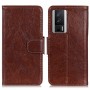 עבור Xiaomi Poco F5 Pro כיסוי ארנק / ספר עשוי מעור בצבע חום עם חריצים לכרטיסי אשראי