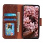 עבור Xiaomi Poco F5 Pro כיסוי ארנק / ספר עשוי מעור בצבע חום עם חריצים לכרטיסי אשראי