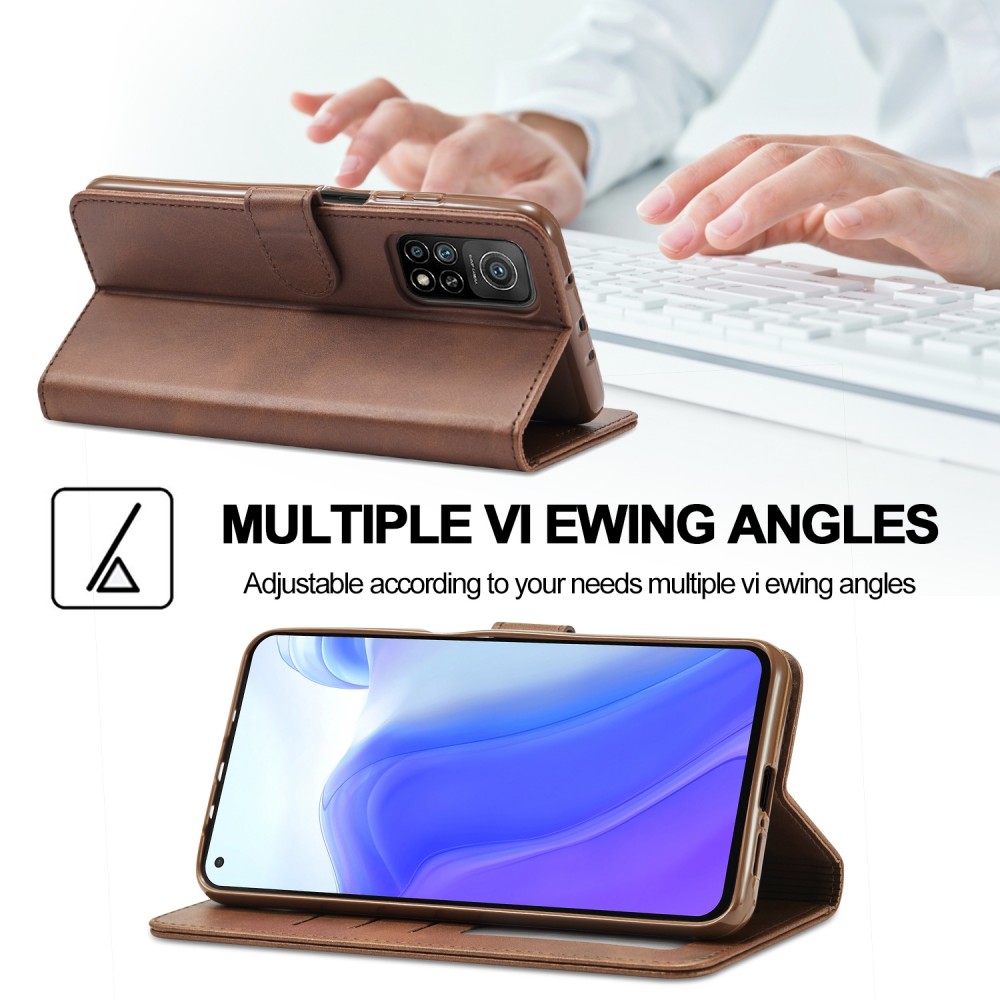 עבור Xiaomi Poco M3 Pro כיסוי ארנק / ספר עשוי מעור בצבע חום עם חריצים לכרטיסי אשראי