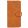 עבור Xiaomi Poco X3 כיסוי ארנק / ספר עשוי מעור בצבע חום עם חריצים לכרטיסי אשראי