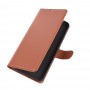 עבור Xiaomi Redmi 9 כיסוי ארנק / ספר עשוי מעור בצבע חום עם חריצים לכרטיסי אשראי