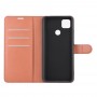 עבור Xiaomi Redmi 9C כיסוי ארנק / ספר עשוי מעור בצבע חום עם חריצים לכרטיסי אשראי